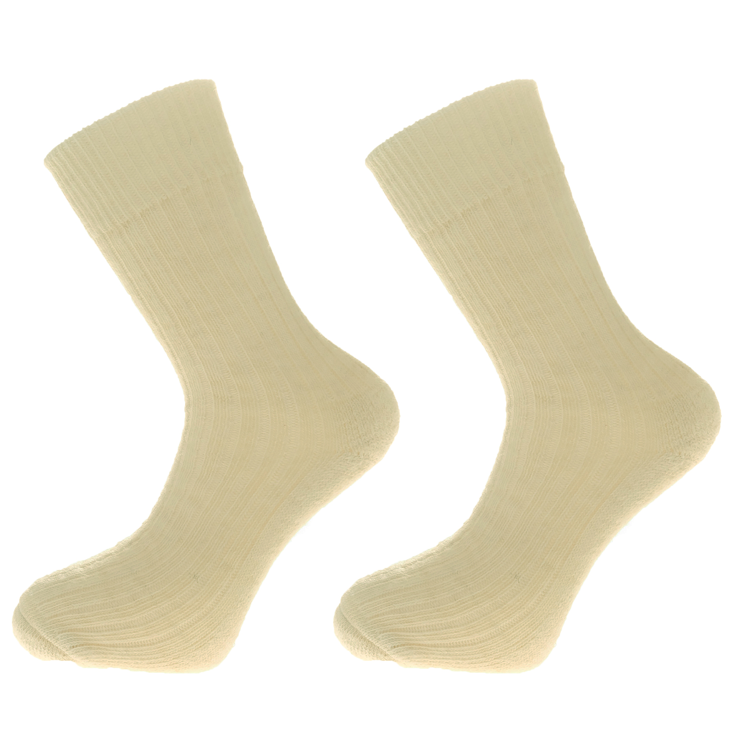 Alpaca walking socks, 75 Alpaca wool. Thick socks with a cushioned sole. Cream