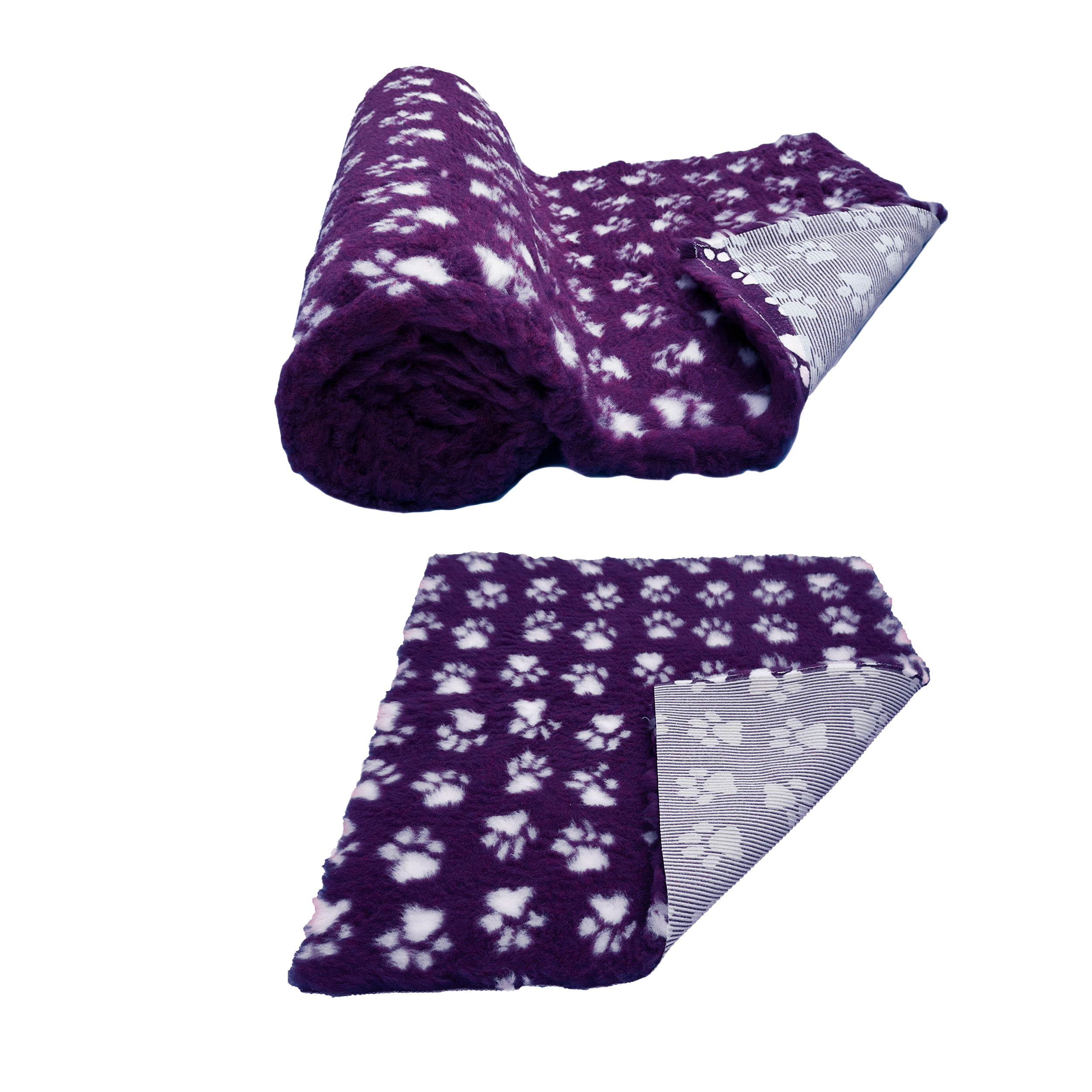 Heather with White Non Slip Vet Vet bed cut in squares