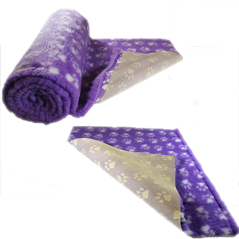 Purple White Paws high grade Vet Bedding non-slip back bed fleece for pets