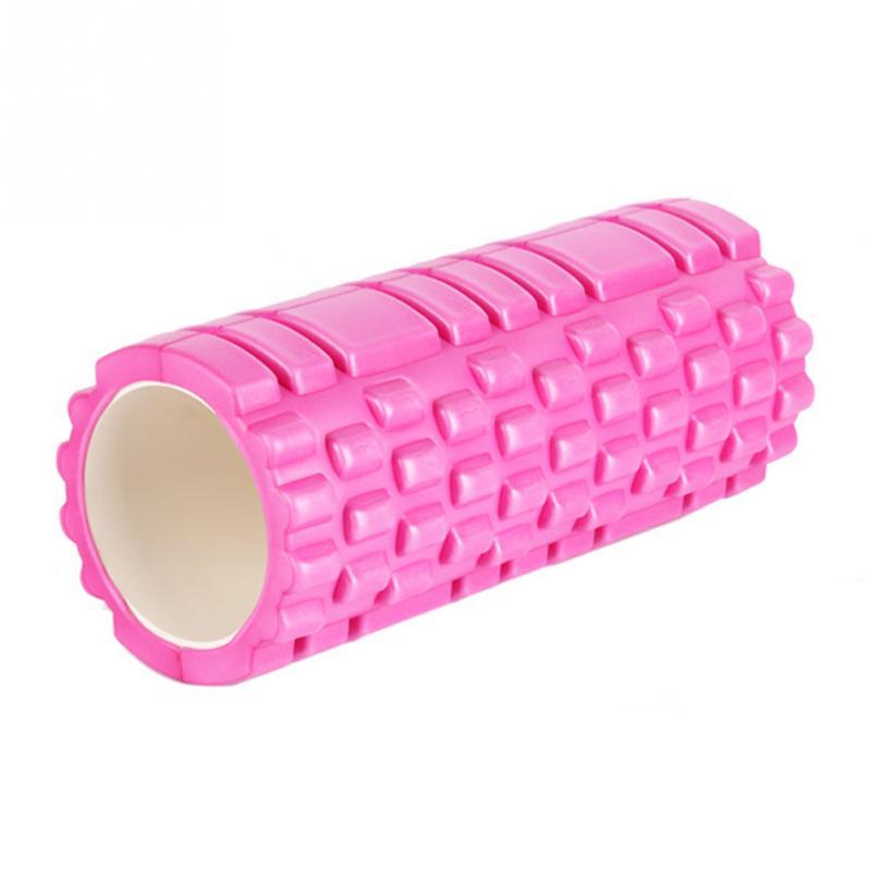 Pink Yoga Foam EVA Roller Exercise Trigger Point GYM Pilates Texture Physio MASSAGE