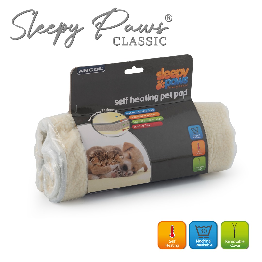 Ancol Self Heating Cream Fleece Pet Pad Natural Insulation