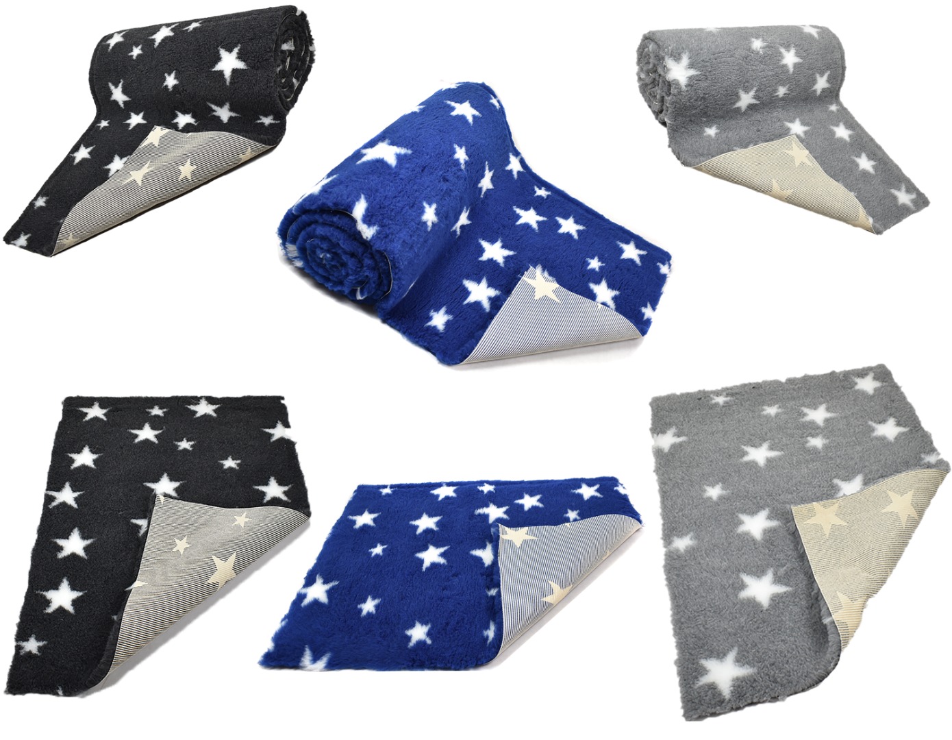 Big Star  High Grade Vet Bedding Non-Slip back Bed Fleece for Pets 1300gsm 3 colours 4 sizes