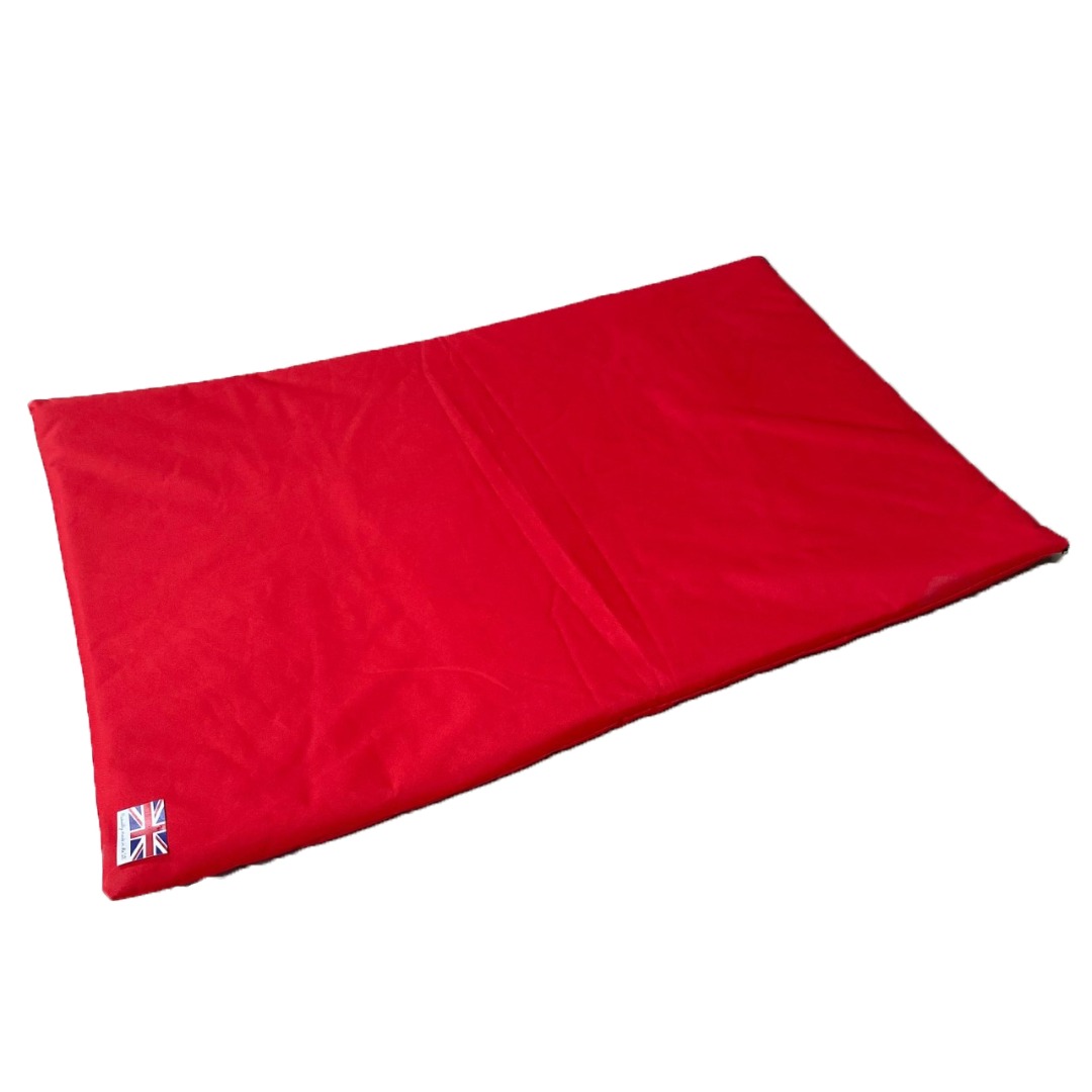 XX Large Red Dog Bed For Cage & Crates Waterproof Hygienic Bedding Mat Size: 48